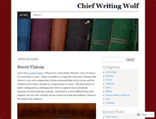 Tablet Screenshot of chiefwritingwolf.com